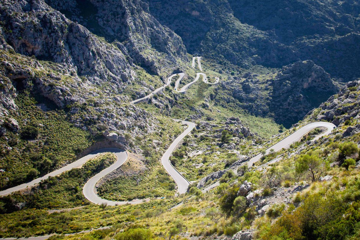 A mountain road.